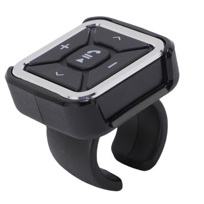 Bluetooth Media Buttons Remote, 10m / 32.8ft Wireless Music Controller for Car Bike Motorcycle, Steering Wheel Control Buttons, Music and Call Management