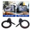 1 Pair Car Side View Camera, Crystal Clear 1280 X 720 720P AHD, Wide Angle Water Proof Design Eliminates Blind Spots for Safer Parking, for Vehicle DC12V (Black) view 2