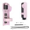IJYHZKE Pocket 3 Protective Cover with Adjustable Strap for DJI Pocket 3, Magnetic Filter Storage, Flip-Open Design, Full-Body Protection, Includes Wrist/Neck Strap & Silicone Bands (Pink) view 1