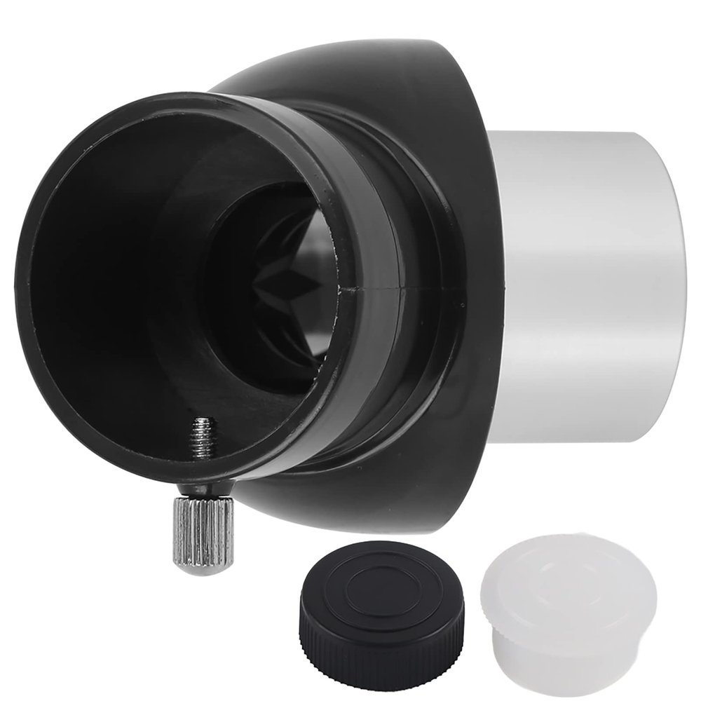 45 Degrees Round Angle Diagonal Mirror, 1.25 Inch Interface Astronomical Telescope Accessory, Excellent Quality Plastic and Optical Glass, with Cover for Clear Viewing,