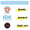 100 PCS Funny Work Stickers for Adults,Funny Office Pranks Stickers for Laptops,Water Bottles,Scrapbooks,Ofiice Gifts for Coworkers view 2