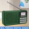 Emergency Radio Digital DAB DAB+, Rechargeable Portable Solar Radio Multi Functional Bluetooth 5.0 Speaker LCD Display Time Setting view 2