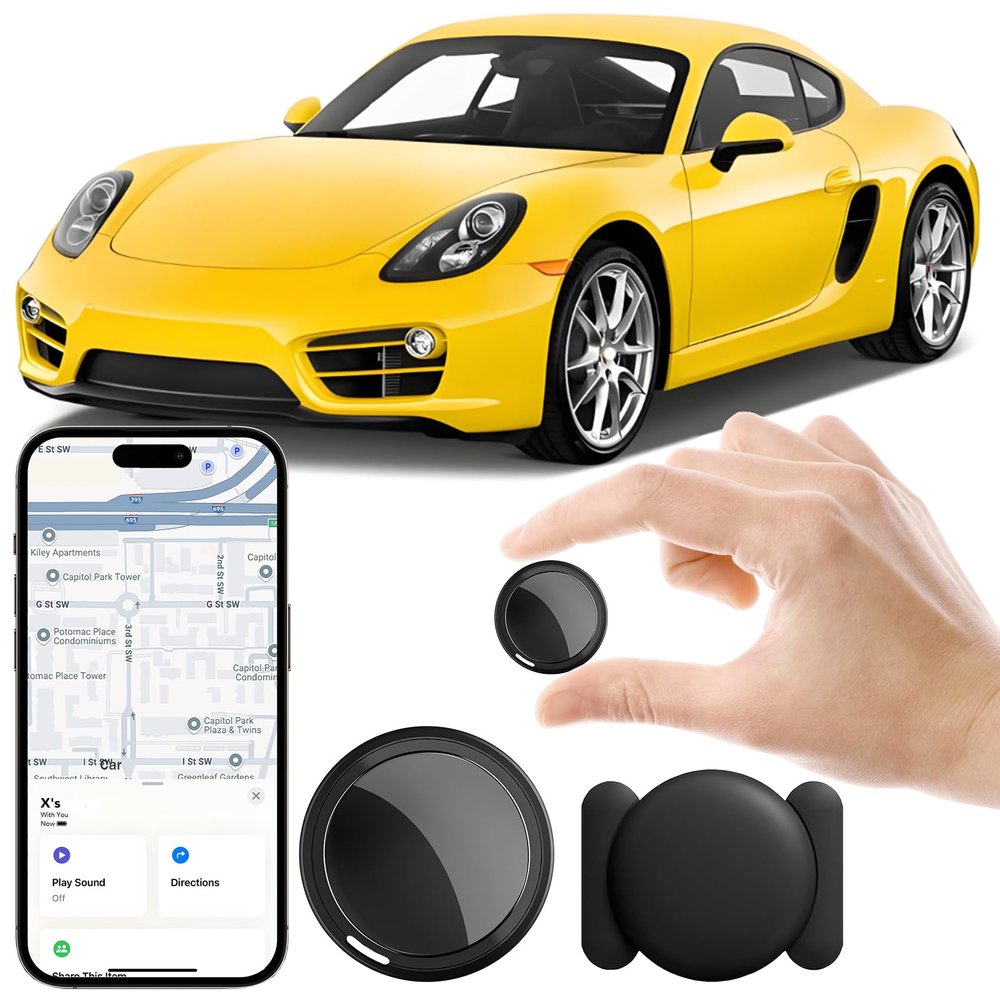 Mini GPS Tracker for Vehicles, Car Tracker Device Hidden for Vehicles, Car GPS Tracking Device for Vehicles,Hidden Tracking Device Real-Time No Subscription No Monthly Fee for Car,Trucks,Motorcycles