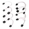 ACGTUY Sleeve Extension Power Supply Cable CPU 8-pin 4-Pin PCIE 8-pin 6-Pin Extension Line Power Cable Cord Adapter with Combs(8pin) view 3