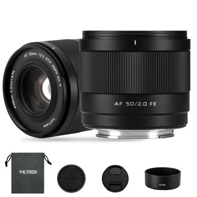 VILTROX 50mm F2.0 Full Frame Prime Lens for Sony E-Mount | Fast AF, Large Aperture, Ultra-Compact | Standard Portrait Lens for A7RV, A7IV, A7CII, ZV-E1, A7RIV, A6600 Mirrorless Cameras