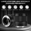 VILTROX 50mm F2.0 Full Frame Prime Lens for Sony E-Mount | Fast AF, Large Aperture, Ultra-Compact | Standard Portrait Lens for A7RV, A7IV, A7CII, ZV-E1, A7RIV, A6600 Mirrorless Cameras view 2