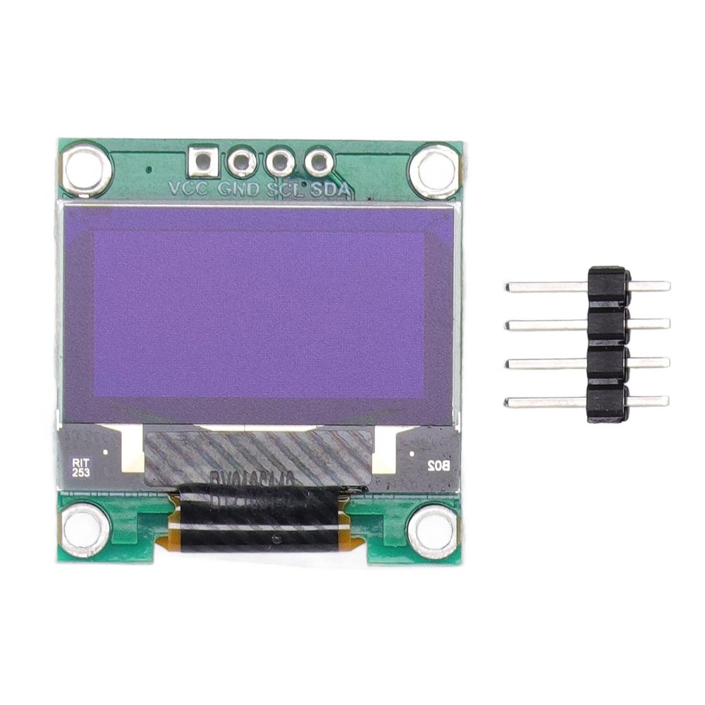 0.96in Display Screen I2C Interface Organic Light Emitting Diode Module with 4 Pin Header for Smart Home and Industrial Instruments