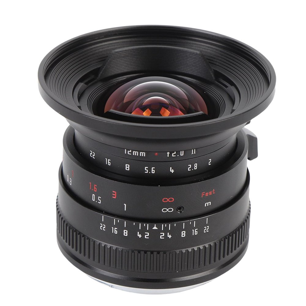 12mm F2.0 Wide Angle Manual APS C Focus for NEX E Mount Lens, Clicked Aperture Design, for A6400 A6500 A6600 10 ZV E1 A7II A73 (Black)
