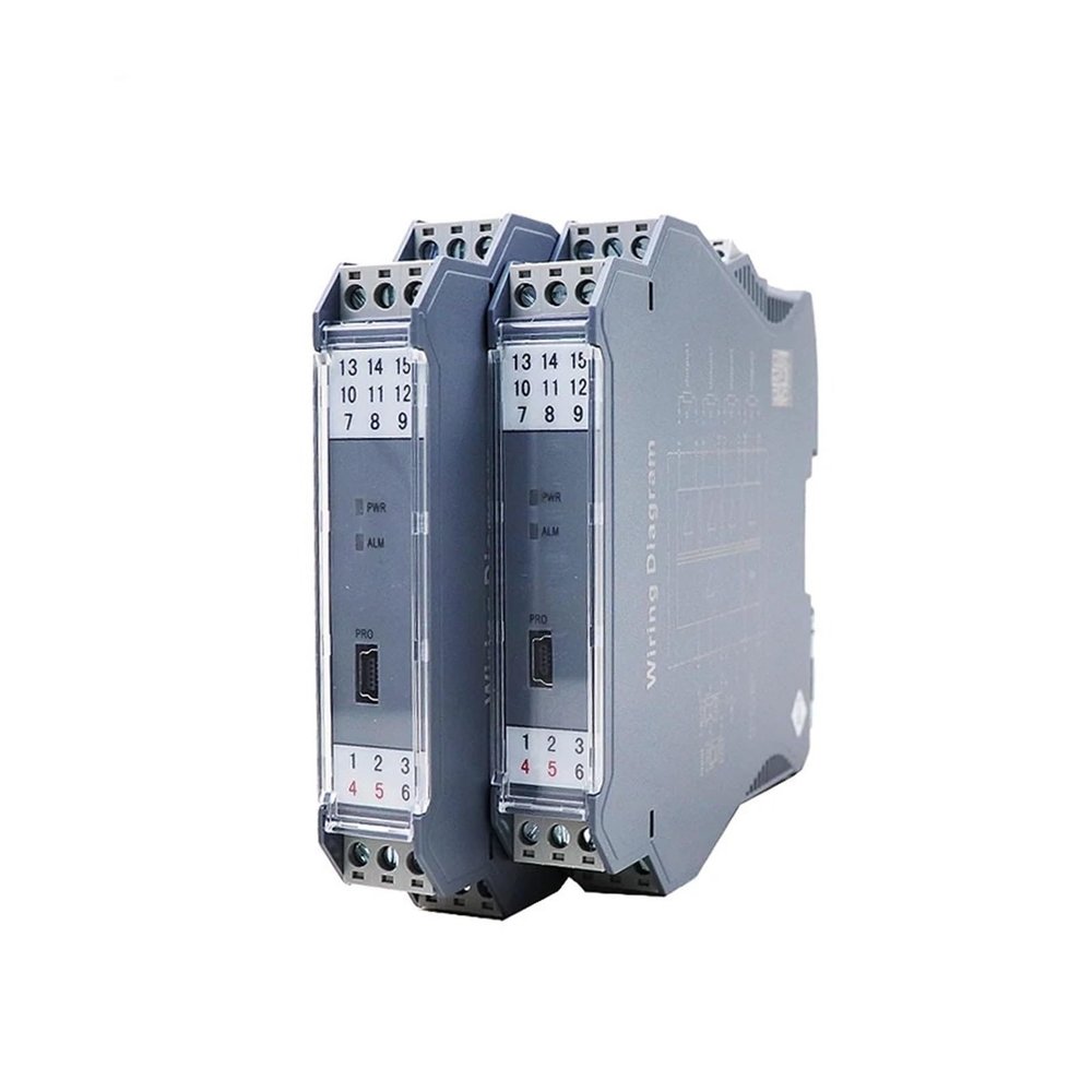NOVKMJVZ 1pcs 18-32VDC Power 1 in 2 Out Channel 24vdc Power Supply Signal isolators 420ma Analog Signal Splitter(4-20mA in 0-10V Out,2 in 2 Out)