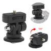 Monitor Ball Head, Compact and Portable, Rubber Pad Design, Multi Interface, 180 Degree Adjustment, Lightweight ABS Material, for Camera, Monitor, Lighting, with 1/4 Screw view 2