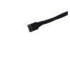 ACGTUY 3/4 Pin PMW to Fan Y Splitter Black Sleeved Extension Power Cable Cooler Extension Motherboard Splitter Power Adapter view 3