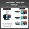 OREI 4K KVM HDMI Extender Over IP CAT6 4K@60Hz One to Many Upto 400 Feet, 2 USB 1.1 Loop Out - Send to Multiple Location Over 1G Switch (EX-500-KVM) view 4