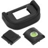 EF Digital Camera Viewfinder Protective Eye Cup, Gradienter, Cold Shoe Cover for 760D 750D 700D 650D 600D 505D 500D Camera Kits with Durable Plastic Construction, Easy (Black) view 4
