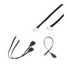 ACGTUY 17CM 5V 3Pin ARGB Interface Adapter 4/6PIN Ja-ck Adapter Cable for COOLMOON Controller Compatible with ARGB L*/ED Strips(B) view 2