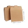 Abaodam 100pcs Brown Kraft Paper Cd Sleeves for Disc Storage Media Envelopes for Home and Business Use view 2