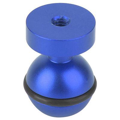 aqxreight Base MountHot Shoe MountMetal Diving Light Bracket Action Camera Base Hot Shoe Mount 4 Screw Hole MountHot M MountBall Hot Mount (Blue)