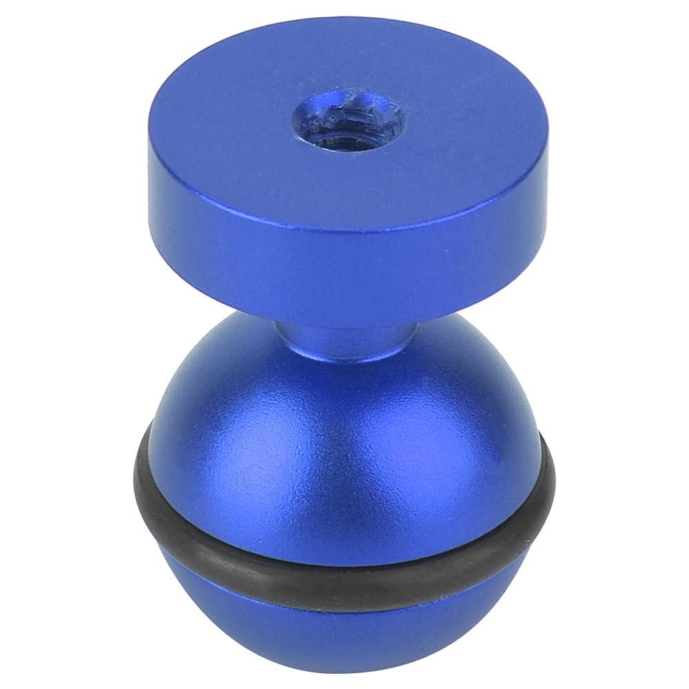 aqxreight Base MountHot Shoe MountMetal Diving Light Bracket Action Camera Base Hot Shoe Mount 4 Screw Hole MountHot M MountBall Hot Mount (Blue)