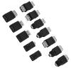aqxreight Pack of 12 Pcs Multiple USB2 0 Adapters Micro M Fem Converters Connectors USB2 0 A Converter USB A C Plug and Variety USB view 1