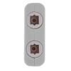 Dioche Dual Port Digital Optical Audio Splitter Adapter 1 in 2 Out with 24k Gold Connectors White Digital Optical Fiber Cable for CDDVD Players and AV Receivers (White) view 3