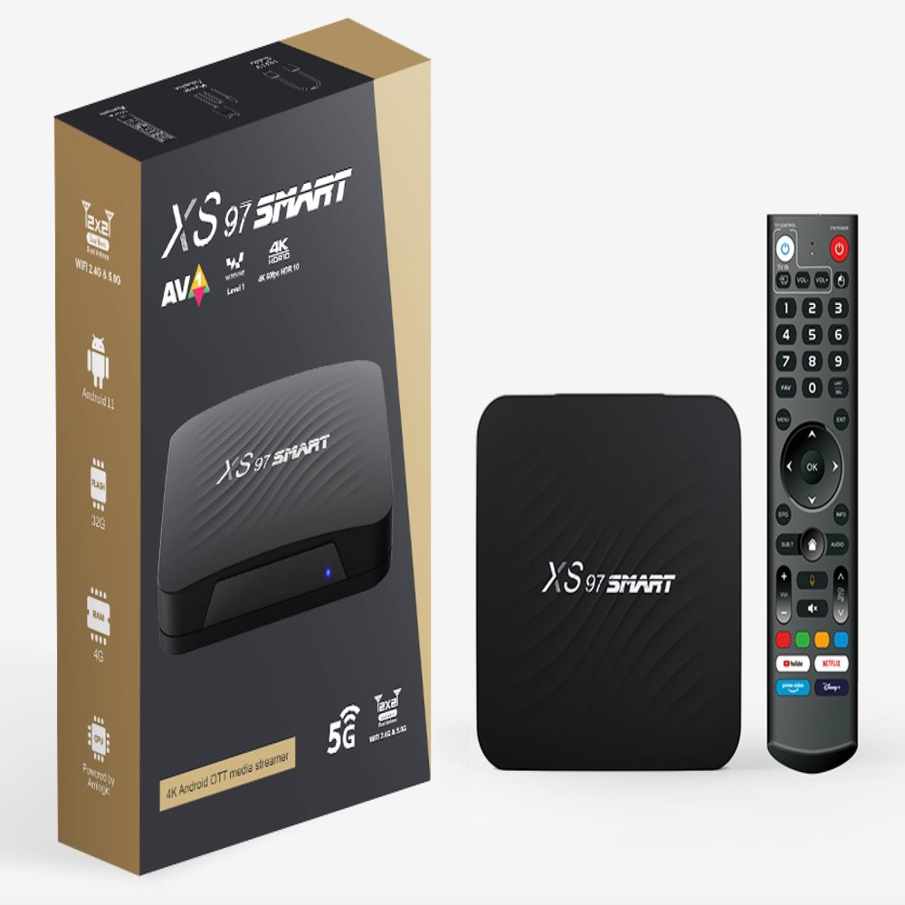 Meentek N1 4K HDR Media Streaming Player | Amlogic 905Y4 Processor | Dual-Band WiFi & Ethernet | Hardware-Only | Sealed OEM Media Player | No Preloaded Apps
