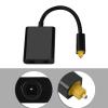 Dioche Dual Port Digital Optical Audio Splitter Adapter 1 in 2 Out with 24k Gold Connectors  White Digital Optical Fiber Cable for CDDVD Players and AV Receivers (Black) view 3