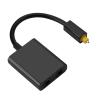 Dioche Dual Port Digital Optical Audio Splitter Adapter 1 in 2 Out with 24k Gold Connectors  White Digital Optical Fiber Cable for CDDVD Players and AV Receivers (Black) view 4