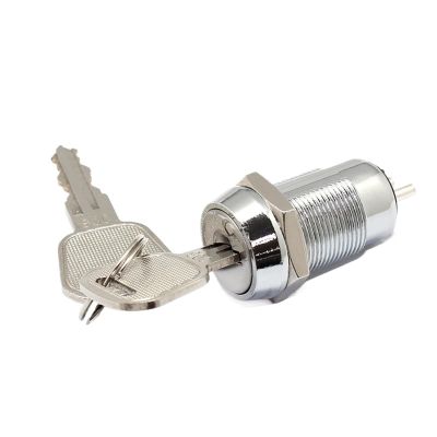 RBFRZGSU 1pcs on Off 19MM SPST Lock for Elevator Base Station Key Switch Electronic Key Door Lock