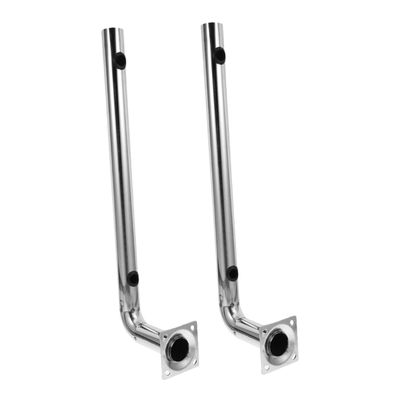 UKCOCO 2pcs Stainless Steel Shaped Bracket for Antenna and Bridge Pole Mount Weather-Resistant Design for Outdoor Security Monitoring Residential and Educational Areas