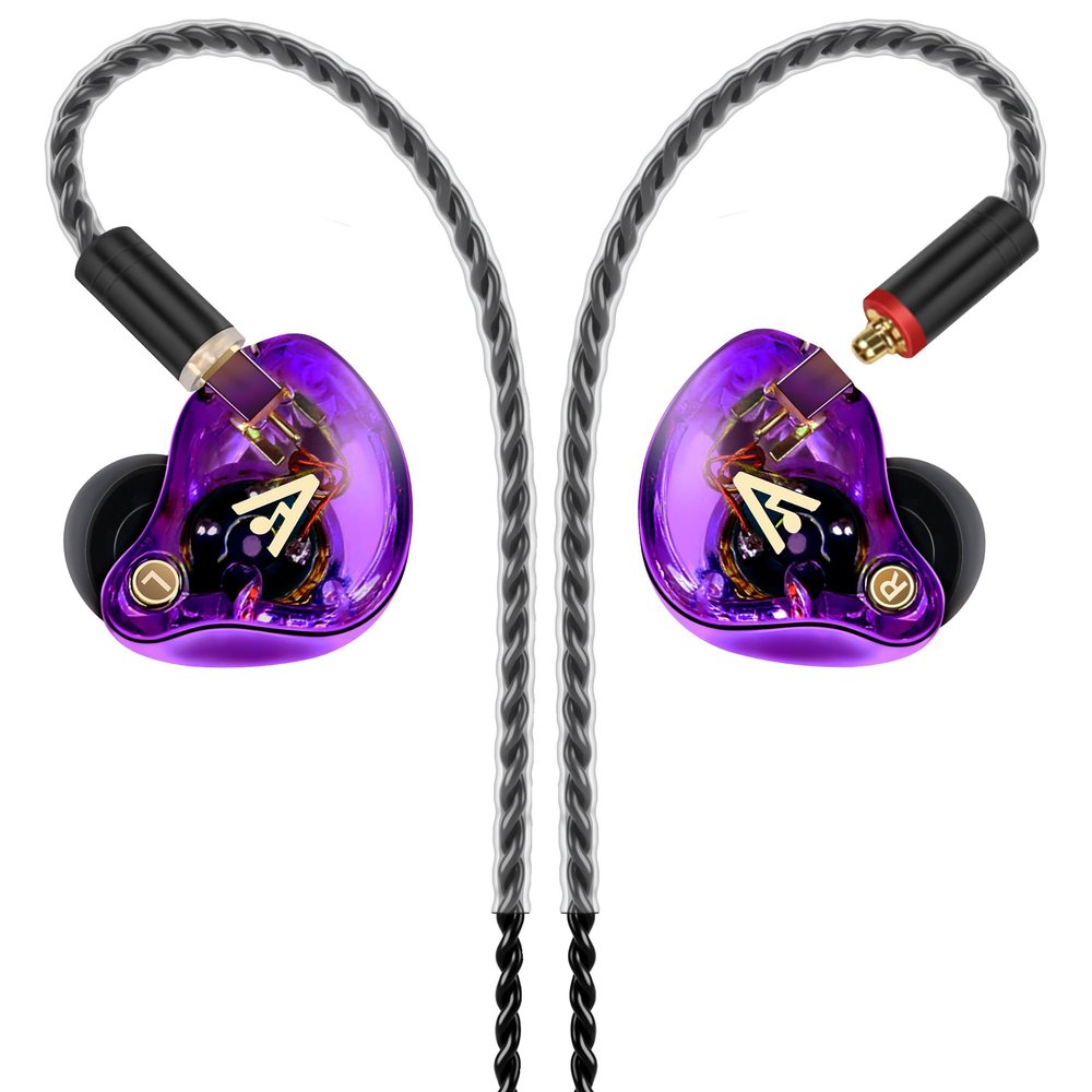 Audiovance Vibes 202 HiFi Wired Earbuds, IEM in-Ear Monitor Headphones