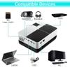 MVUYO Projector LED Mini Micro Portable Video Projector with For Game Movie Cinema Home Theater(Style two) view 3