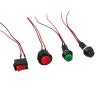 20pcs Push Button Switch Small car Circuit Wire Speaker Electrical mini Boat Shape Round line(Brown) view 2