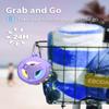 EBODA Bluetooth Shower Speaker, IP67 Waterproof Portable Wireless Small Speakers, Floating, 24H Playtime for Home, Beach, Pool, Kayak, Hiking, Boat Accessories, Gifts for Women, Girls - Purple view 2