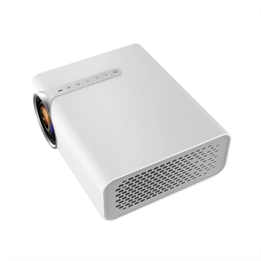 MVUYO LED With 1080P Projector For Home Theater System YG530 Portable Movie Video Player(YG530 White)