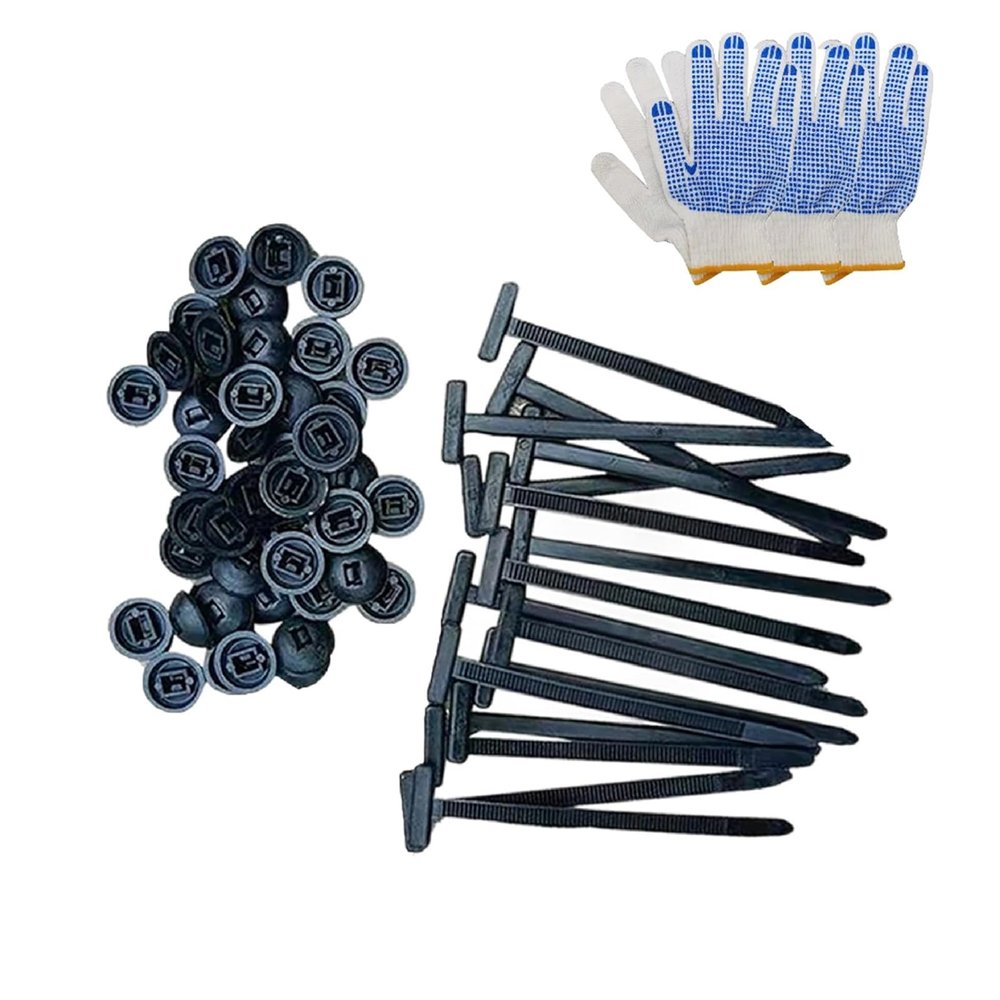 DGDXLMPNR Nylon Universal Cable Tie Buckle, Heavy Duty Self-Locking Nylon Zip Ties Holder, Multipurpose Plastic Cable Ties Tool for Car Daily(150pc)