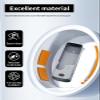 for DJI Osmo Pocket 3 Creator Combo Protective Case, WUNIAK Hook Design with Hook Carrying Rope Soft Silicone Drop-Proof Shockproof Protective Case, Scratch-Resistant, LightweightSilver Gray view 3
