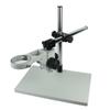 JOEBO Microscope Kit 76mm Diameter Microscope Trinocular Microscope Arm Boom Table Stand Holder Multi-axis Adjustable Microscope Lens Adapters(76mmx25mm White L) view 1
