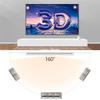 MVUYO 100/120 inch Projector Screen 16:9 White Dacron Diagonal Video Projection Screen Wall Mounted for Home Theater Movie(120 inch) view 3