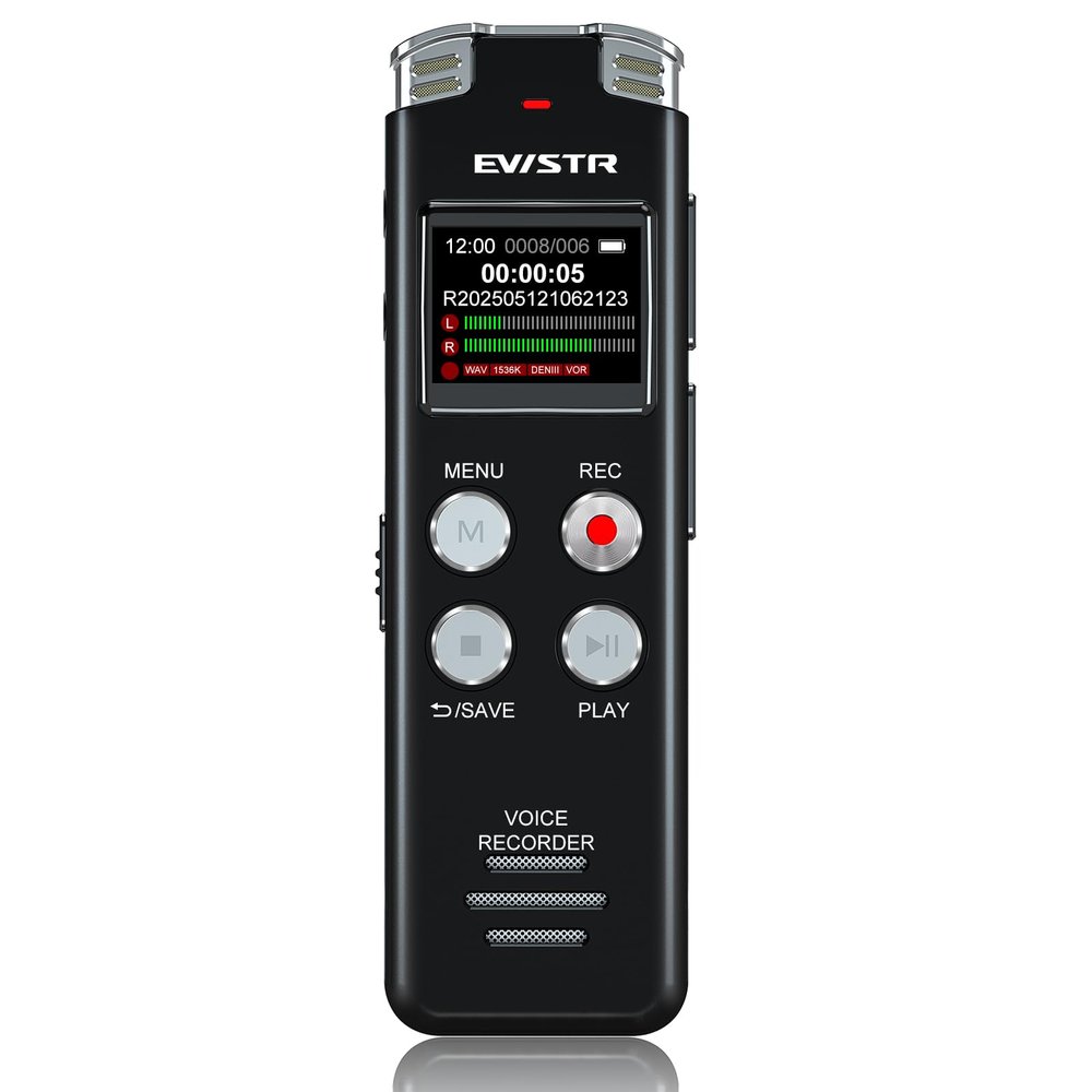 128GB Digital Voice Recorder Voice Activated Recorder with Playback - Upgraded Tape Recorder for Lectures, Meetings, Interviews, Audio Recorder USB Charge, MP3