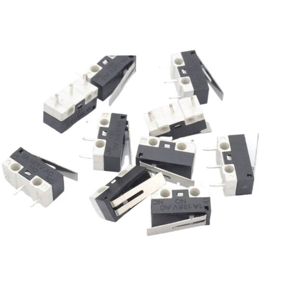 100pcs Lever Button Micro Switch 1A 125VAC