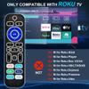 2 Pack Backlit Remote Control Only for Roku TV, Fit for TCL/Onn/Hisense/Element/Sharp/Philips/Westinghouse/Insignia/JVC/RCA/Hitachi/Sanyo Roku Series TVs (Not for Roku Stick and Box)-Black view 3