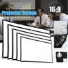 MVUYO 150 Inch Projector Screen Cloth Foldable Anti-Crease Projection Screen Movie Screen for Home Theater view 4