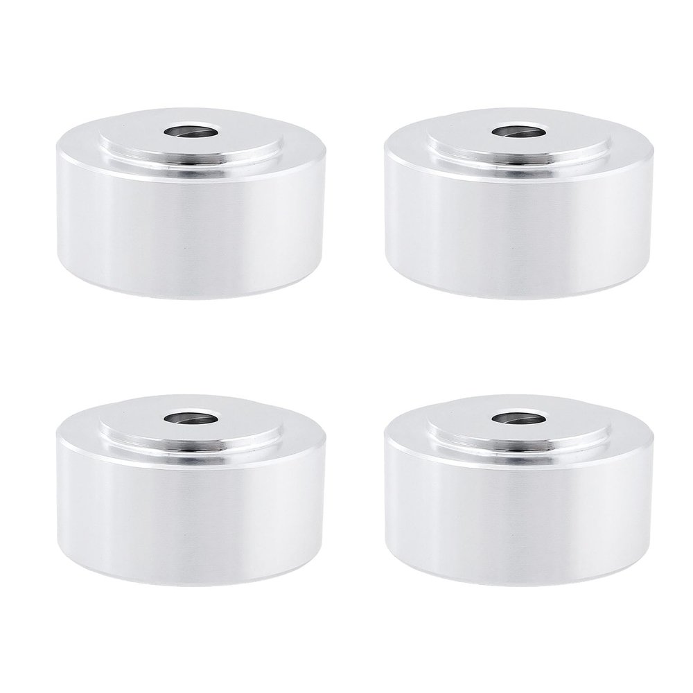 Briny River 4PCS Isolation Stand Feet Pad Aluminum Alloy Base Feet 20x20x10mm for Speakers CD Amplifier