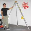Rescue Tripod Heavy Duty Fire Fighting Tripod Confined SpaceConfined Space Tripod Kit with Rescue Winch & Aluminum Stand, Lifting and Rescue Equipment for Working in High Places/Well/Manhol view 1