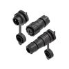OSCWAZZS 1Pcs M16 Self-Locking/Threaded Connection 2 3 4pin Solder-Free/Welding Connector Front/Rear Installation Socket(Back Panel,Threaded Welding_3P) view 1