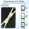 Dexspoeny 2 Pack Silicone Hand Straps for Kindle and Tablets, Secure Lightweight Finger Grip Holder for 4.7-8" Kindle Paperwhite/iPad/Samsung/Kobo/Oasis/Fire/Sony/Lenovo E-Readers (Blue+Green) view 2
