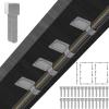 100Pcs Self Adhesive Hook and Loop Cable Straps,Hook and Loop Cable Ties Sticky-back Cord Organizer Cable Management Under Desk Reusable Cable Clip Household & Office Essentials for Home Desk view 1