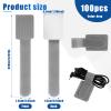 100Pcs Self Adhesive Hook and Loop Cable Straps,Hook and Loop Cable Ties Sticky-back Cord Organizer Cable Management Under Desk Reusable Cable Clip Household & Office Essentials for Home Desk view 3