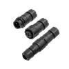 OSCWAZZS 1Pcs M16 Self-Locking/Threaded Connection 2 3 4pin Solder-Free/Welding Connector Front/Rear Installation Socket(Docking,Threaded Welding_3P) view 1