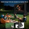 AZXRHWYGS 16 Feet Inflatable Projector Screen Outdoor Inflatable Movie Screen with Blower Carry Bag - Front and Rear Projection Blow Up Screen for Backyard Movie Night Pool Party view 2