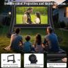 AZXRHWYGS 16 Feet Inflatable Projector Screen Outdoor Inflatable Movie Screen with Blower Carry Bag - Front and Rear Projection Blow Up Screen for Backyard Movie Night Pool Party view 3